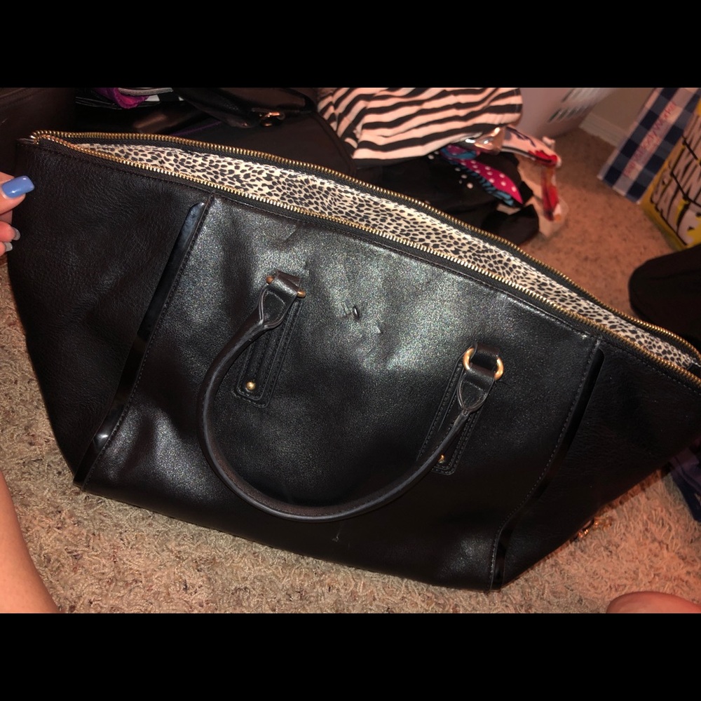 Big black bag with new long strap